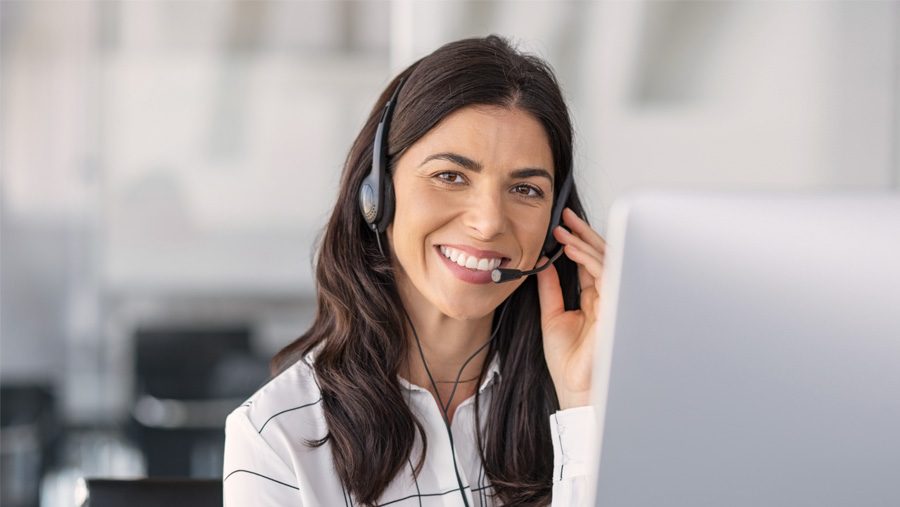 Call center woman